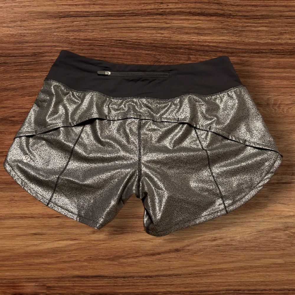 Lululemon Silver Athletic Shorts